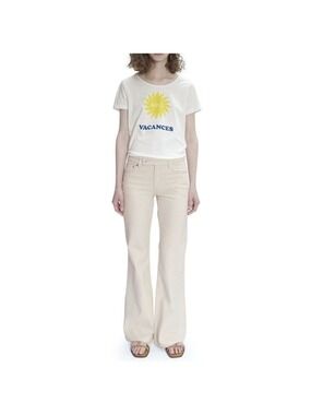 A.P.C. ISADORA NATURAL DENIM FLARE JEANS